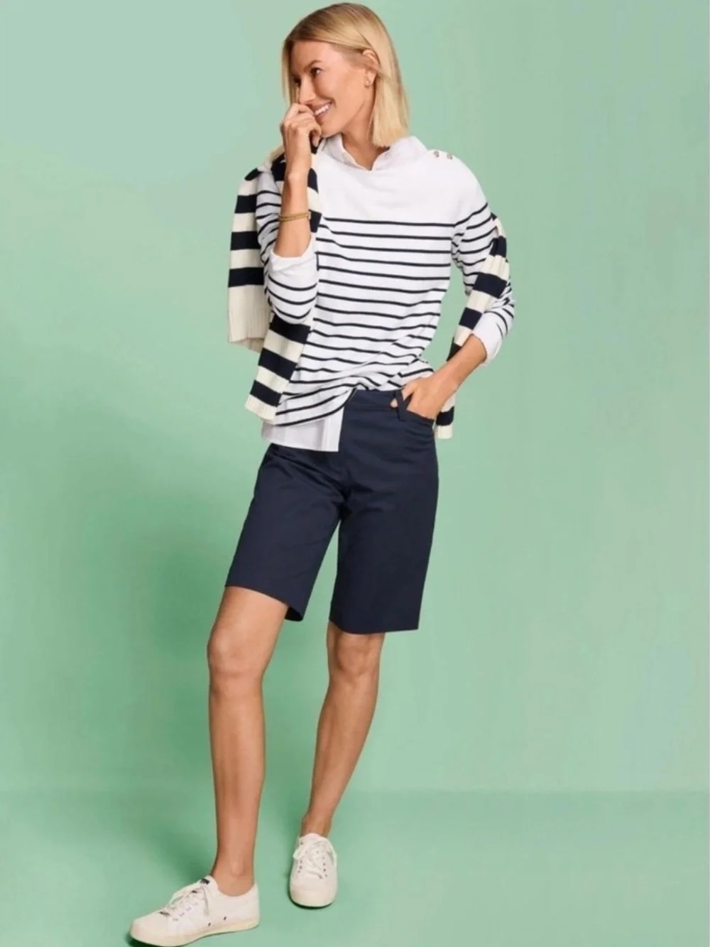 NWOT Talbots Navy Perfect Shorts